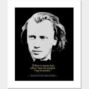 Johannes Brahms Quote Posters and Art